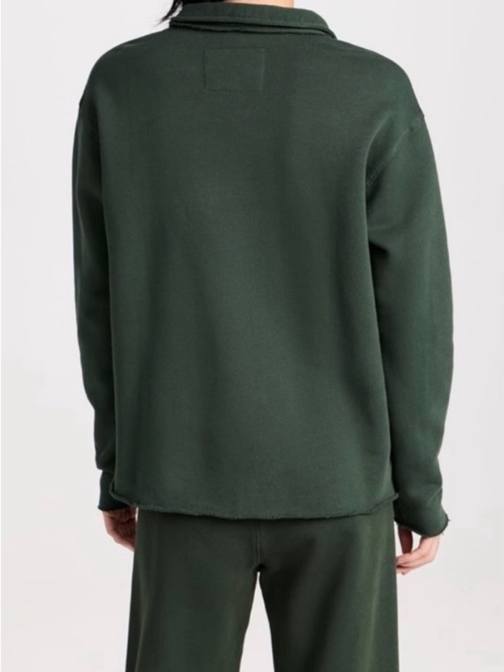 NWOT Frank & Eileen Patrick Popover Henley in a Rosemary Green color size L - Picture 4 of 7